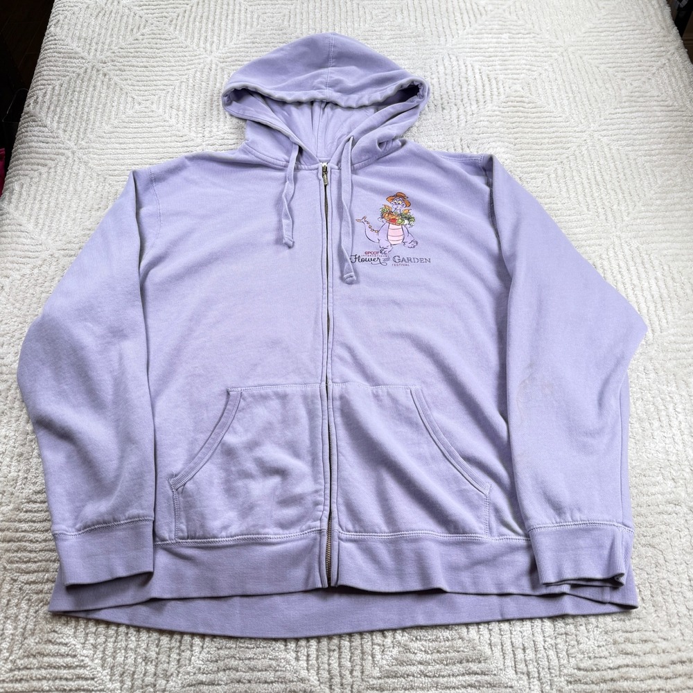 Disney Figment Hoodie Womens XXL Lavender EPCOT Flower & Garden Festival 2022
